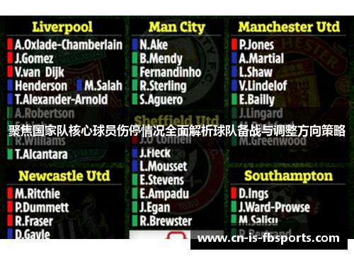 聚焦国家队核心球员伤停情况全面解析球队备战与调整方向策略 聚焦国家队核心球员伤停情况全面解析球队备战与调整方向策略